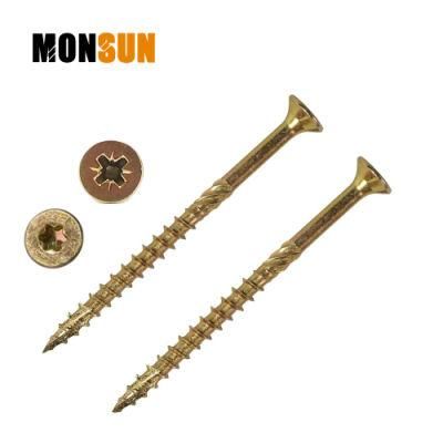 Pozi Recess Zinc Steel Double Countersunk Head Particleboard Screws/Tornillos