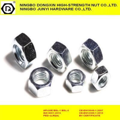 Zinc Plated DIN934 Hex Nuts Fasteners by Carbon Steel