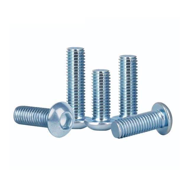 ISO7380 Button Head Socket Screw Bolt Allen Head Screw Bolt Carbon Steel Zinc Plated Galvanized