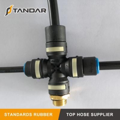 Four Button Hydraulic Pneumatic Air Quick Connect Push-in Coupling Fittings for Volvo System