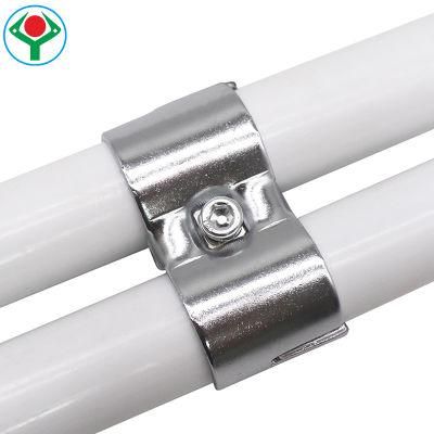 Ysc-11 One-Piece Die-Casting Molding Double Pipe Single Hingle Set Silver Chrome Joint for Production Line