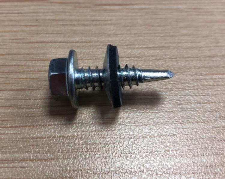 C1022 Steel Harden Hex Washer Head Self Drilling Screw with Bonded Washer