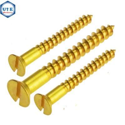 Brass Countersunk Head Slotted Drives Wood Self Tapping Screw DIN97 for M2 to M8