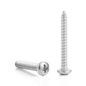 Stainless Steel 304 Chipboard Screw M1.2 M1.4 M1.7 M2 M2.3 M2.6 M3 M3.5 M4 M4.2 M5 M6 Phillips Pan Round Head Self Tapping Screw