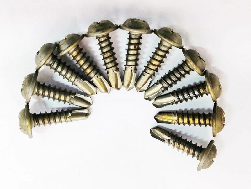 Phillips Round Washer Head Drill Point Zinc Plated K-Lath Screws