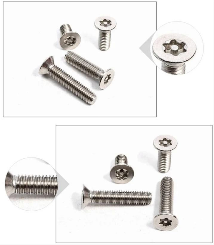 Stainless Steel 304 Countersunk Torx Head Machine Screw