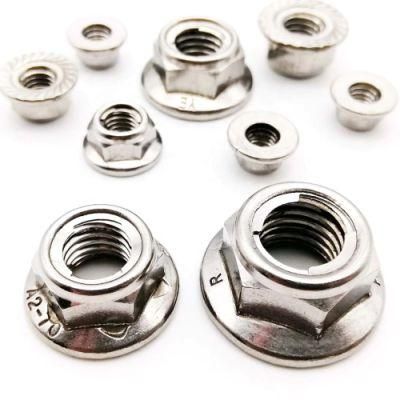 Hot Selling Good Price DIN 6923 GB6187 with Serration Galvanized Clear Zinc Hex Flange Nuts