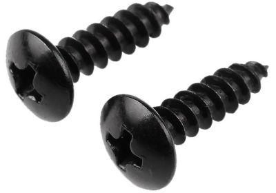 Iron Blackened Cross Large Flat Head Self Tapping Screw Pan Head Self Tapping Screw Round Head Electronic Umbrella Head Wood Screw M3m4m5