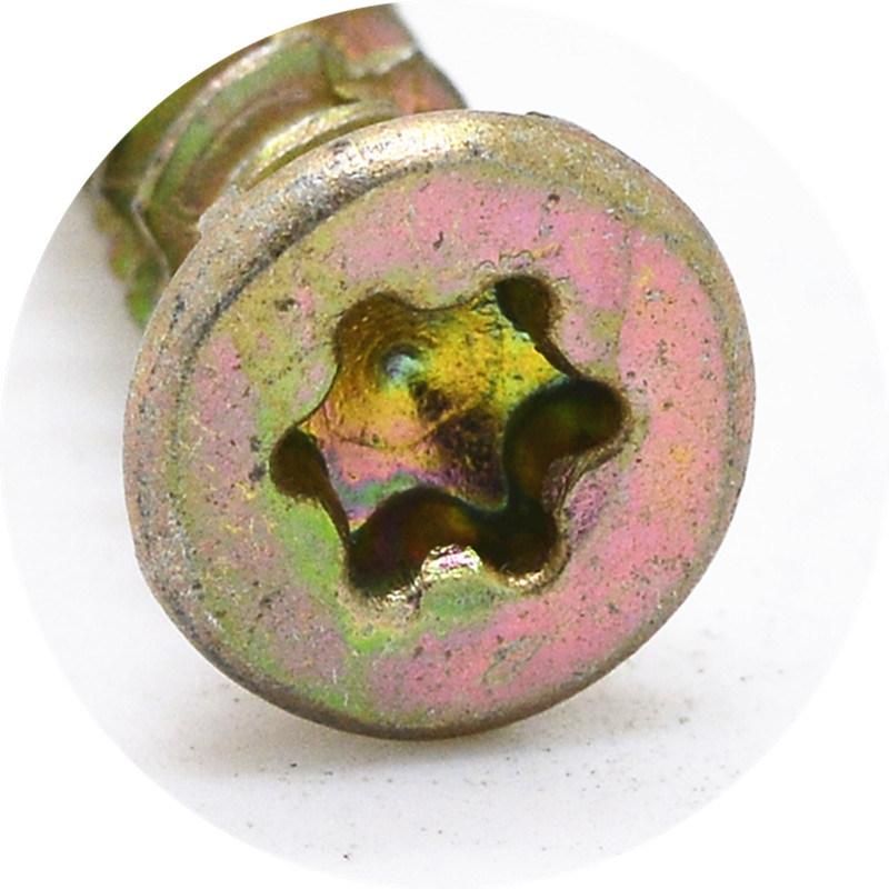 Carbon Steel Yellow Zinc Plated Concrete Screws Material C1022