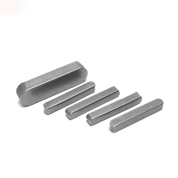 DIN6885A Stainless Steel Parallel Keys DIN 6885 Shaft Keys Round Ended Key