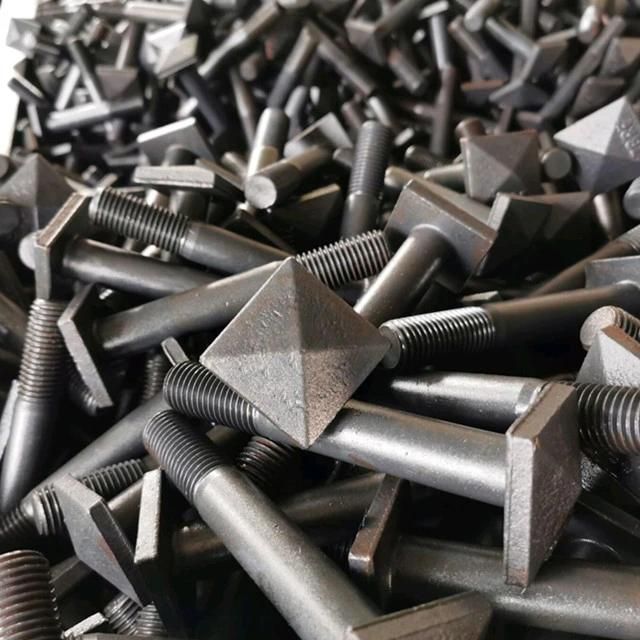 Fasteners Manufacturer Galvanized 8.8 10.9 12.9 Rail Bolt and Nut