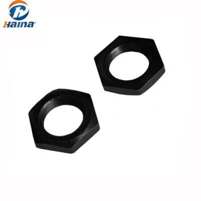 DIN439 Black / Blue White Zinc Plated Thin Hex Nuts