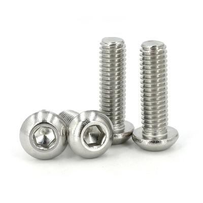 Fasteners Allen Screws Stainless Steel ISO 7380 Hexagon Socket Button Head Screws