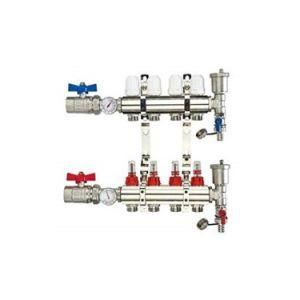 Stainless Steel Manifold - 4 Loops 1&quot; &amp; 1/2&quot; NPT