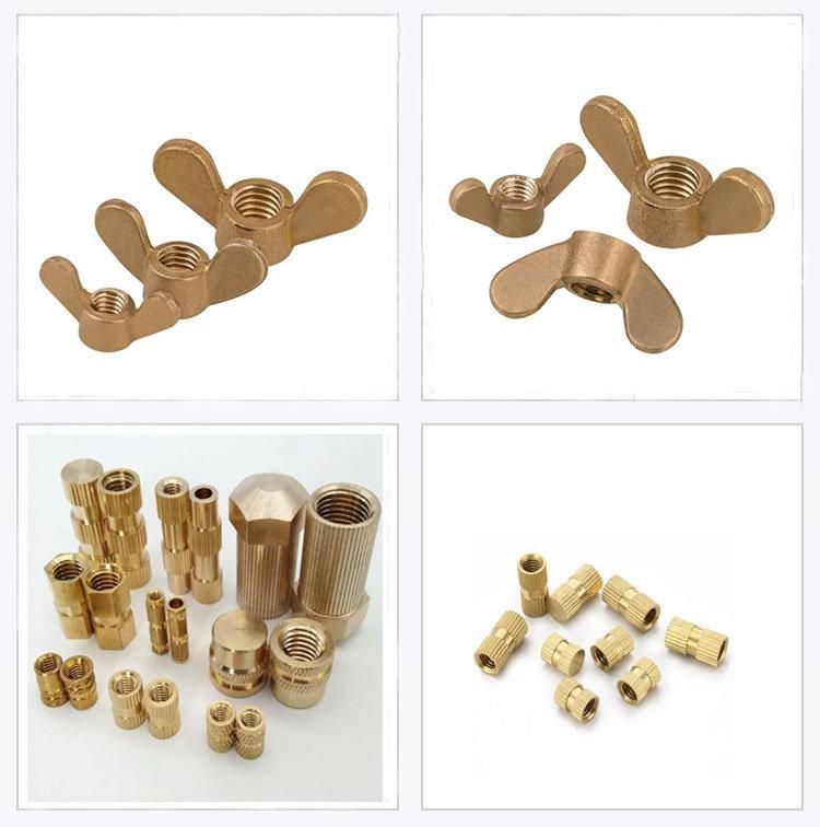 M6 M8 M10 Copper Brass Round Butterfly Wing Nut DIN315
