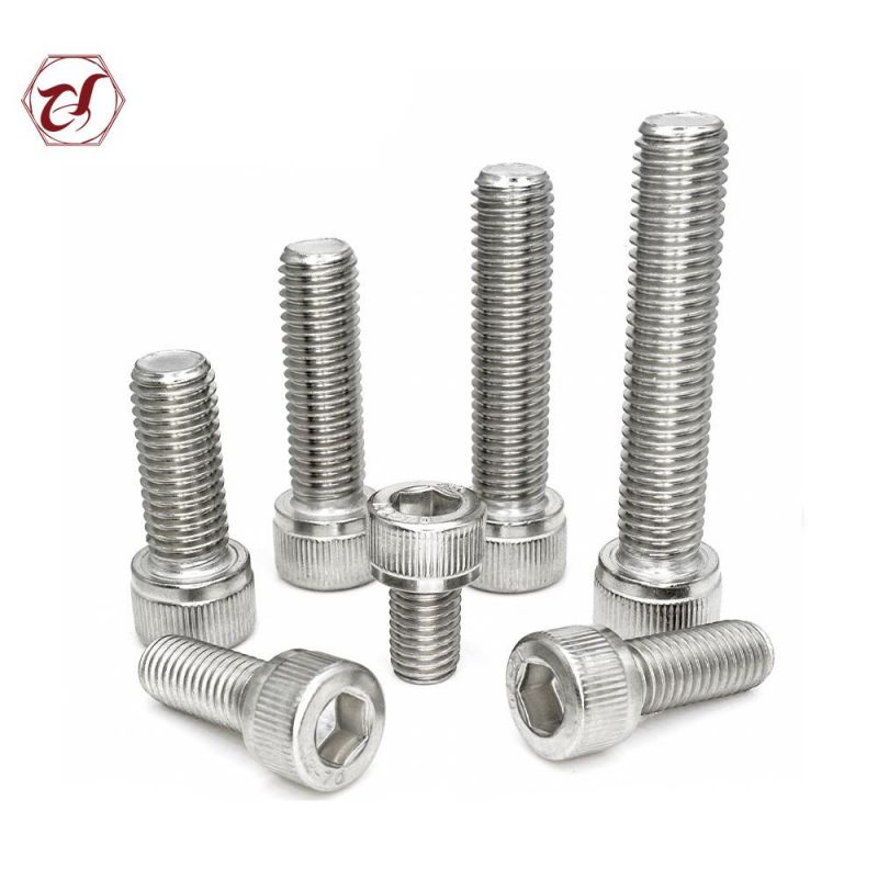 ISO4762 Stainless Steel 304 316 Hex Socket Knurled Allen Cylinder Head Bolt