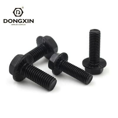 M8 M10 Steel Hexagon Flange Bolt and Nut Fasteners