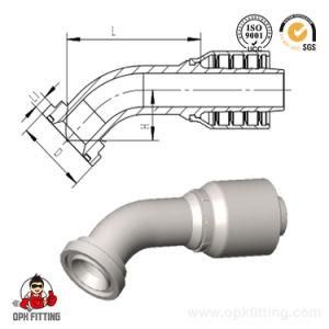 45&deg; Elbow SAE Flange 3000 Psi Hydraulic Hose Fitting (87341Y)