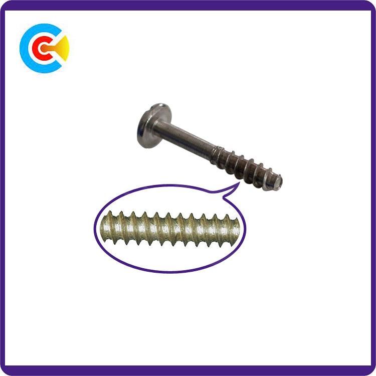 DIN/ANSI/BS/JIS Carbon-Steel/Stainless-Steel Phillips/Slot Shaft of The British Flat Tail Screws