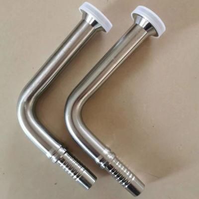 One Piece Crimping Hydraulic Hose Fittings Bsp Jic Metric Threaded
