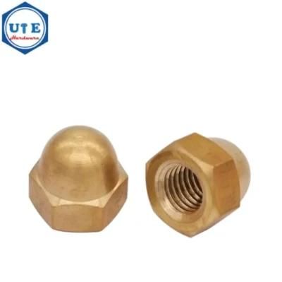 M3--M16 DIN1587 Brass Hexagon Domed Nuts Hex Dome Round Head Nut