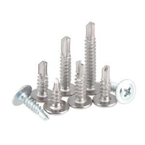 Wholesale Zinc-Aluminum Coated Stainless Steel Button Truss Head Self Drilling Wafer Head Screw