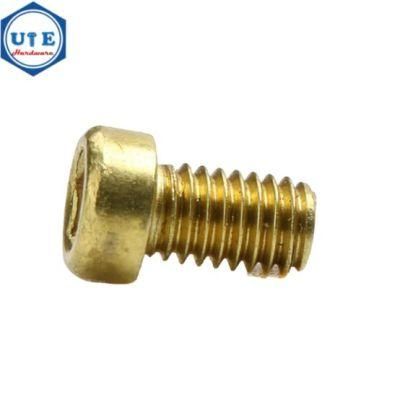 Hex Socket Head Cylinder Screw with Knurled, Brass H62 Hex Socket Allen Head Bolt DIN912