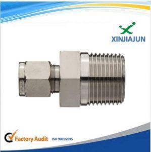 Compression Tube Fitting, NPT Male Air Compression Ferrule Fitting