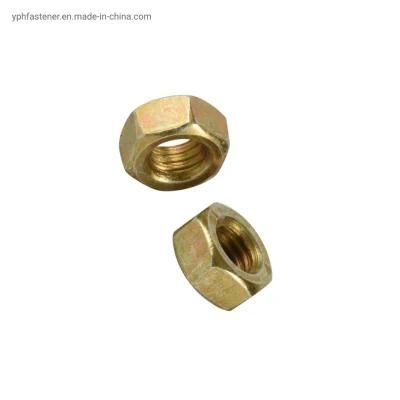 DIN934 Customized Yellow Zinc Plated Hexagon Head Hex Nut