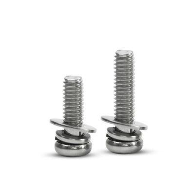 Carbon Steel Gold Color Cross Recessed Combination Screws Pan Head Screws Made in China