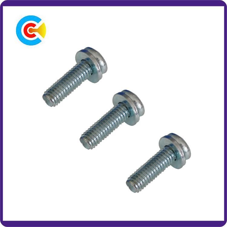 Stainless Steel Cinquefoil Pan Head Screws for Electronic/Machinery with Washer