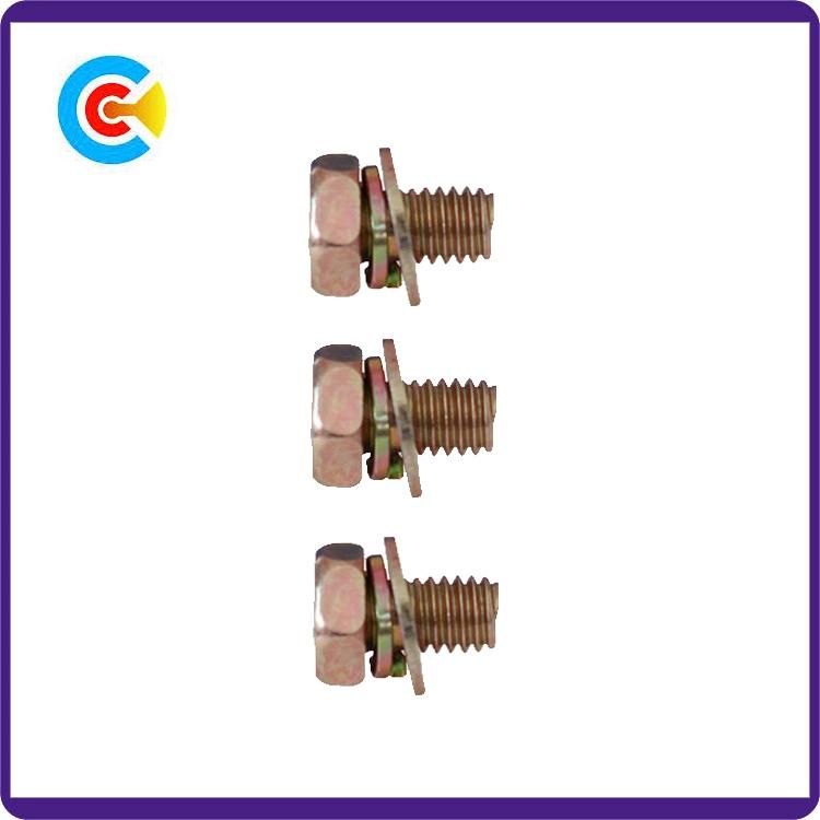 DIN/ANSI/BS/JIS Carbon-Steel/Stainless-Steel 4.8/8.8/10.9 Galvanized Cross Angle Flange Screws for Building