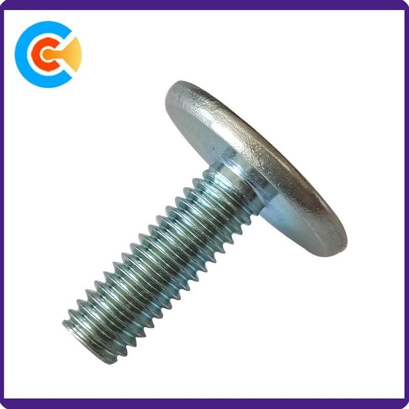 Zinc Plated Flat Round Big Large Head Thumb Screws