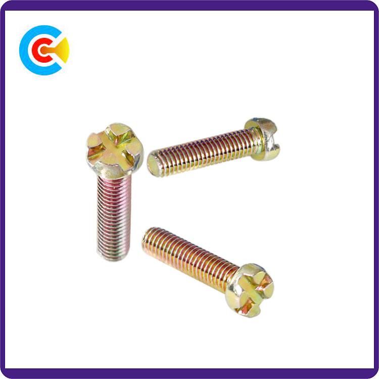 DIN/ANSI/BS/JIS Carbon-Steel/Stainless-Steel Double V Head Custom Screw Fasteners for Building/Railway