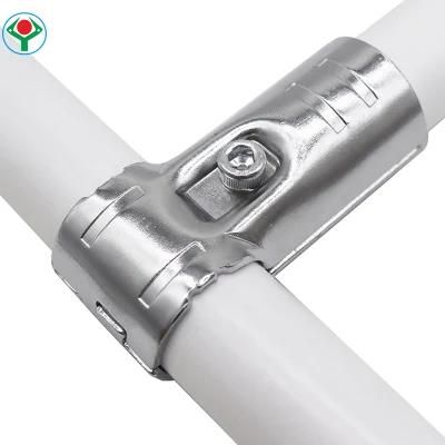 Ysc-1 Source Manufacturer Metal Joint Hot Sale Chromed Connector for Lean Pipe Rack System