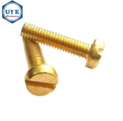 Brass Cheese Head DIN84 Screws Brass Slotted Cheese Head Machine Slotted
