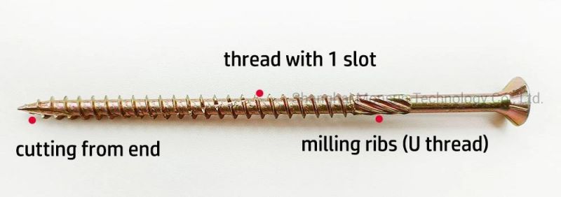 Thread with Slot Cutting Point Torx Drive Chipboard Screw