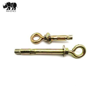 Sleeve Anchor with O Hook Bolt Yellow Zinc Plated Anchor Fastener