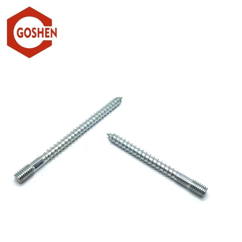 M10*120mm Galvanized Carbon Steel Zinc Plated Hanger Bolt
