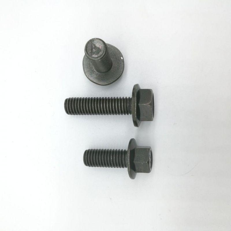 High Quality Hex Flange Bolt Full Thread with Zinc Army Green