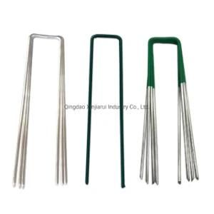 Galvanized SOD Staples for Anchoring Landscape Fabric