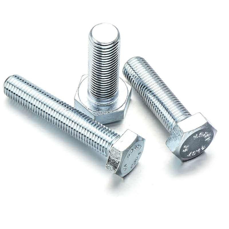 Hot Selling High Quality Carbon Steel Zinc Plated Hexagon Head Bolts