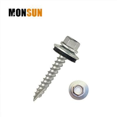 Sharp Point with EPDM Bonded Washer Hex Head Roofing Screw