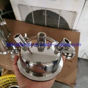 Stainless Steel 4inch Tri Clamp Dome Cap Lid with 3 Port