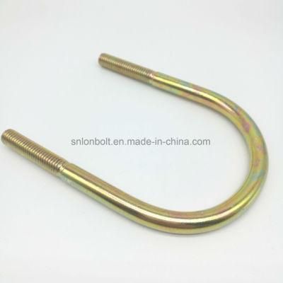 Carbon Steel U Type Bolts with Yellow Zinc