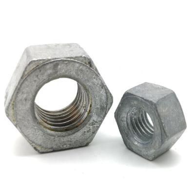 ANSI B18.2.2 DIN934 ISO 4032 A194 Large Inventory Hot DIP Galvanized Anti-Theft Lock Hex Nuts