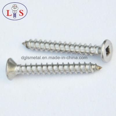 SS 304 Wood Screw/Stainless Steel Screw Square Drive Screw