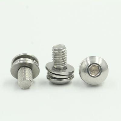 Stainless Steel 304 Slot Pan Head Combination Screws