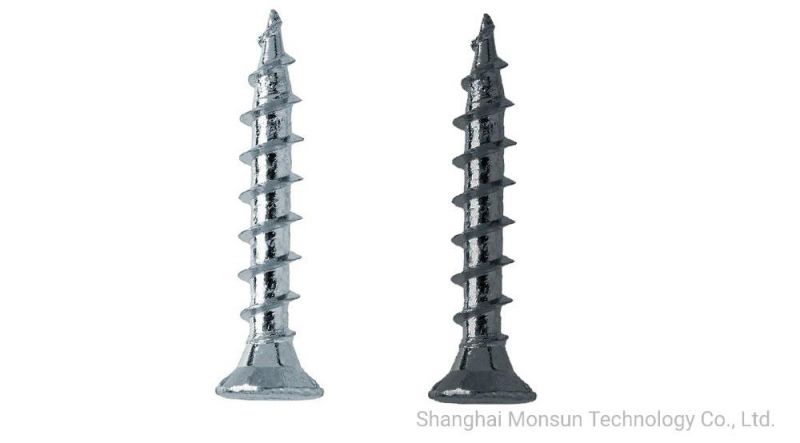 Flat Head Cross Recessed/Torx Drive Tapping Screws for Soft Plastic