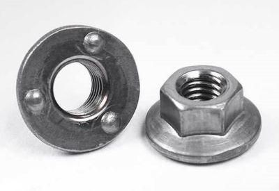 Carton Steel Hexagonal Flange Bump Welding Nut